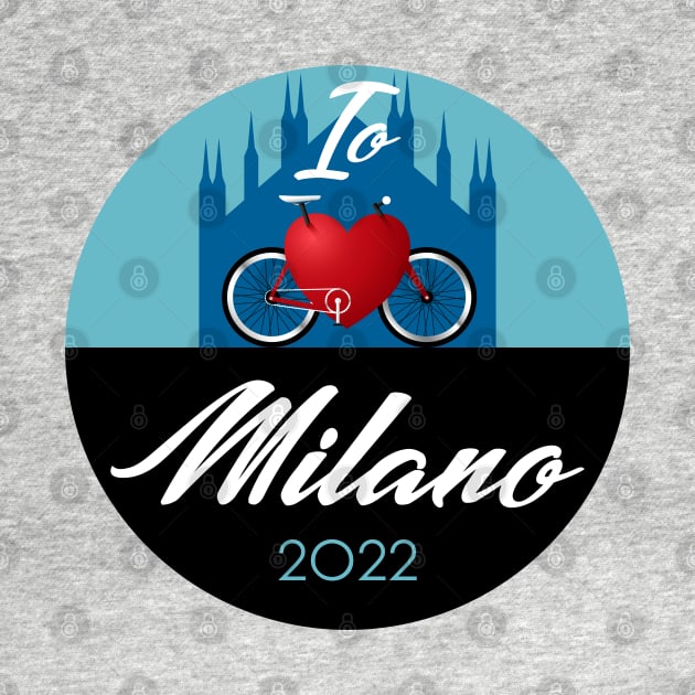 I ❤️🚲 Milano (Blue) by Glap